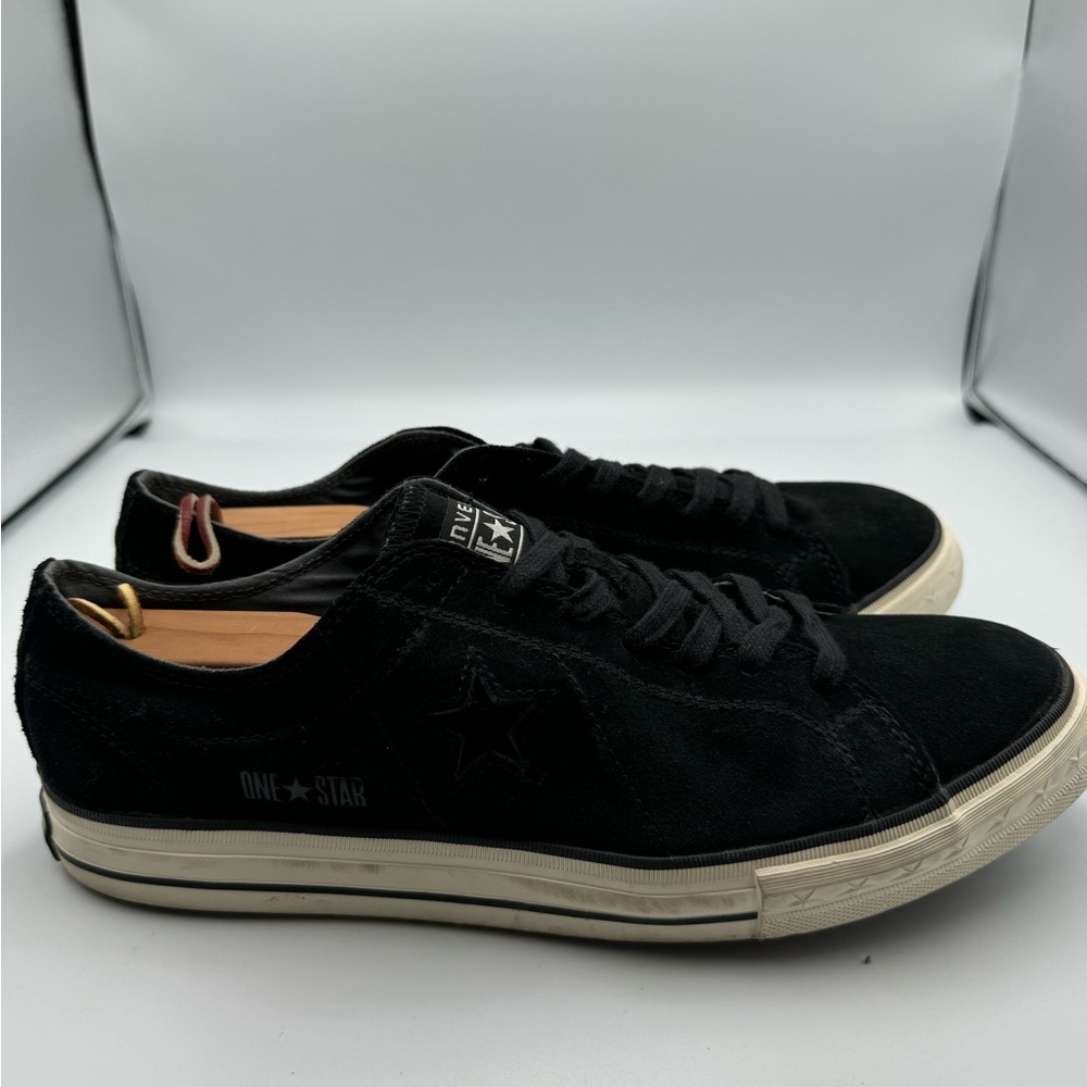 Converse Shoes Mens 12 One Star Athletic Low Top Sneakers 112026T Black Suede